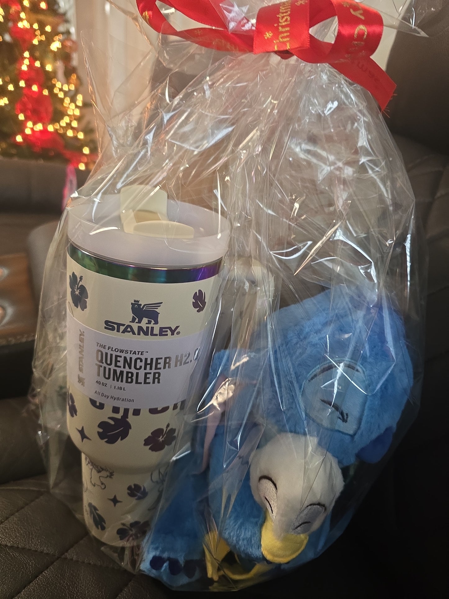 Stitch stanley basket with stuff