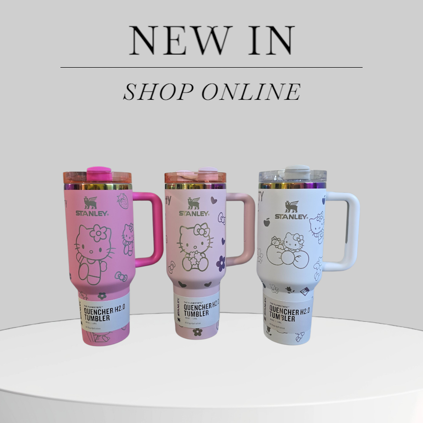Hello Kitty pink bow quencher tumbler cup new in box laser engraved