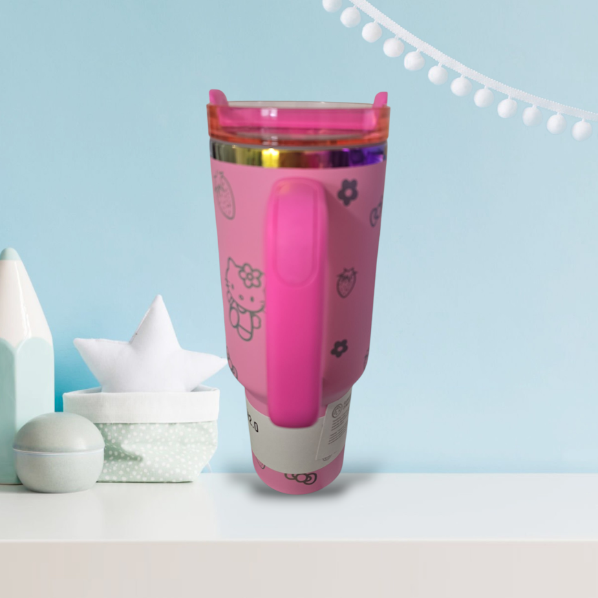 Hello Kitty pink bow quencher tumbler cup new in box laser engraved