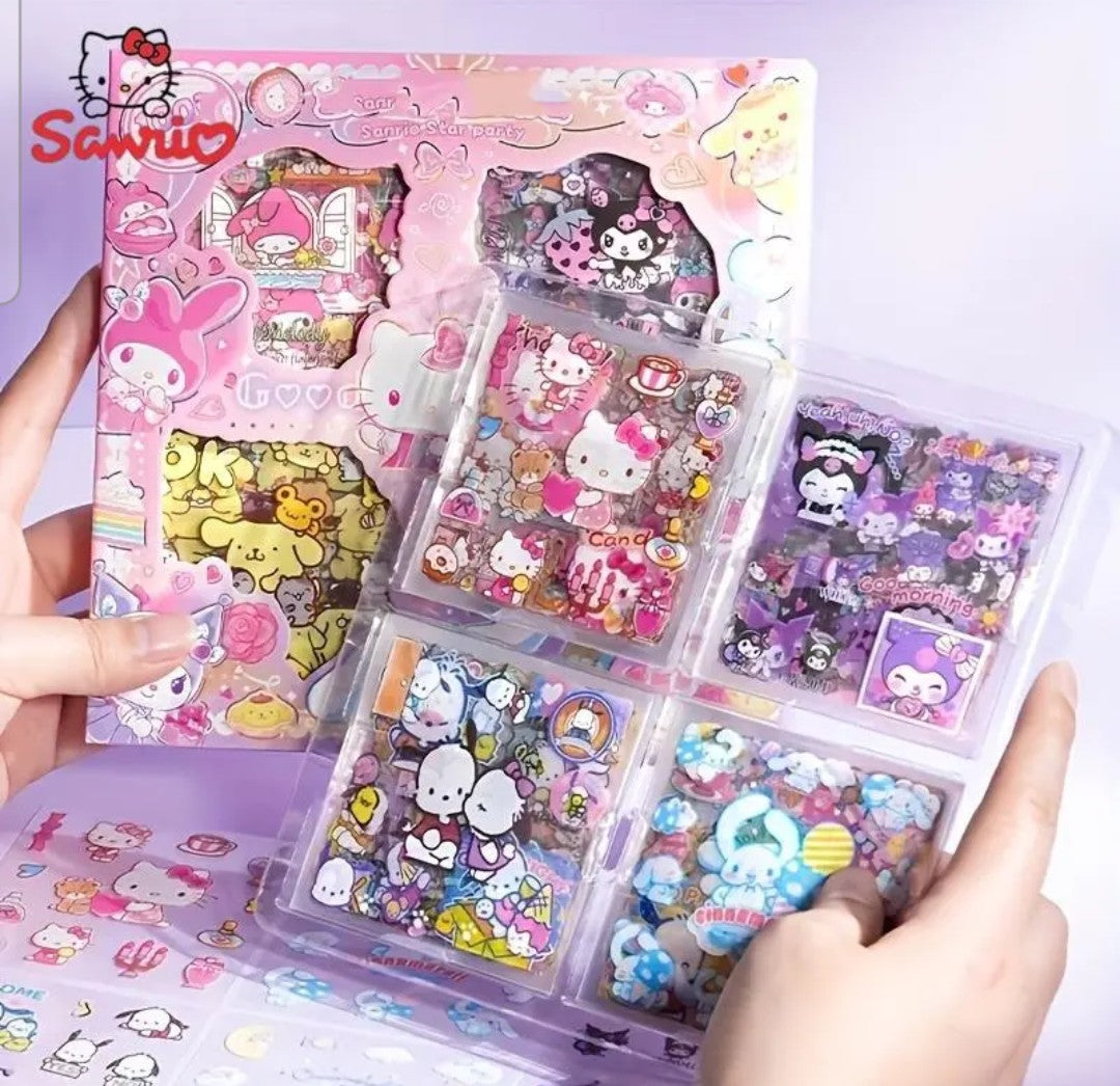 Cartoon character sticker set 100 pics random waterproof self adhesive.