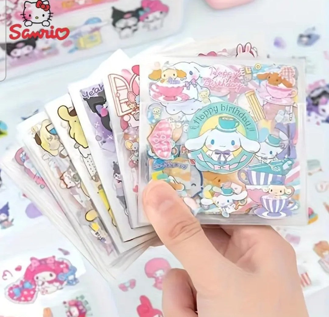 Cartoon character sticker set 100 pics random waterproof self adhesive.