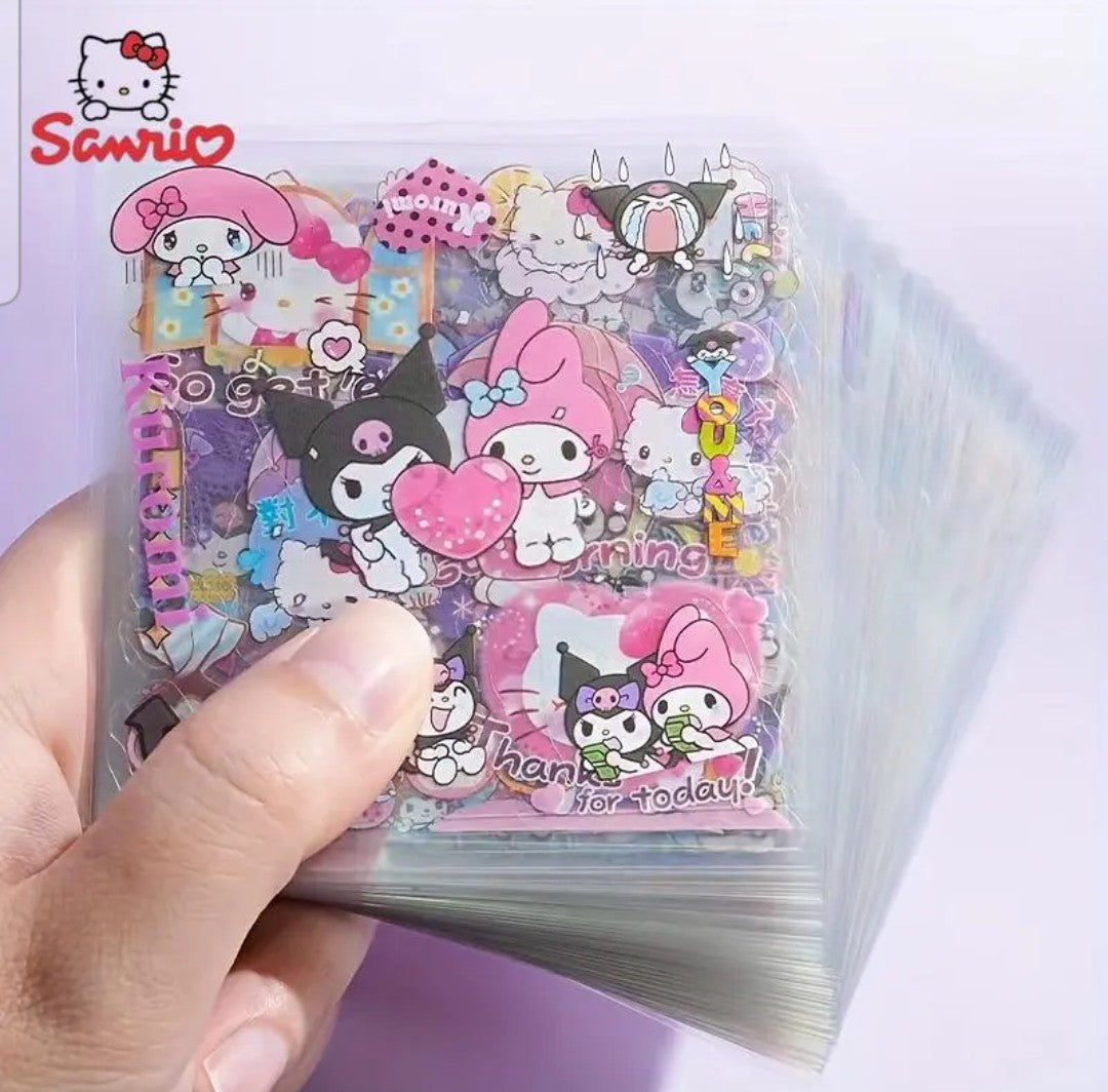Cartoon character sticker set 100 pics random waterproof self adhesive.