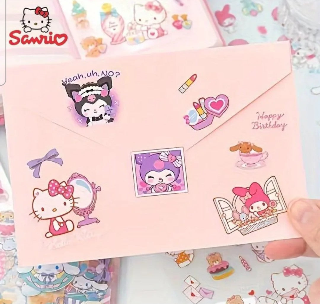 Cartoon character sticker set 100 pics random waterproof self adhesive.