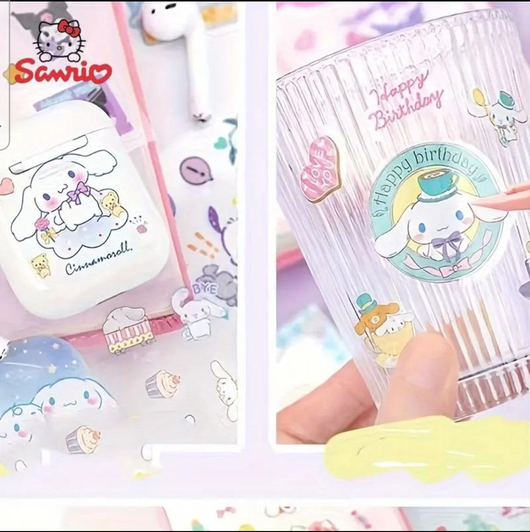 Cartoon character sticker set 100 pics random waterproof self adhesive.