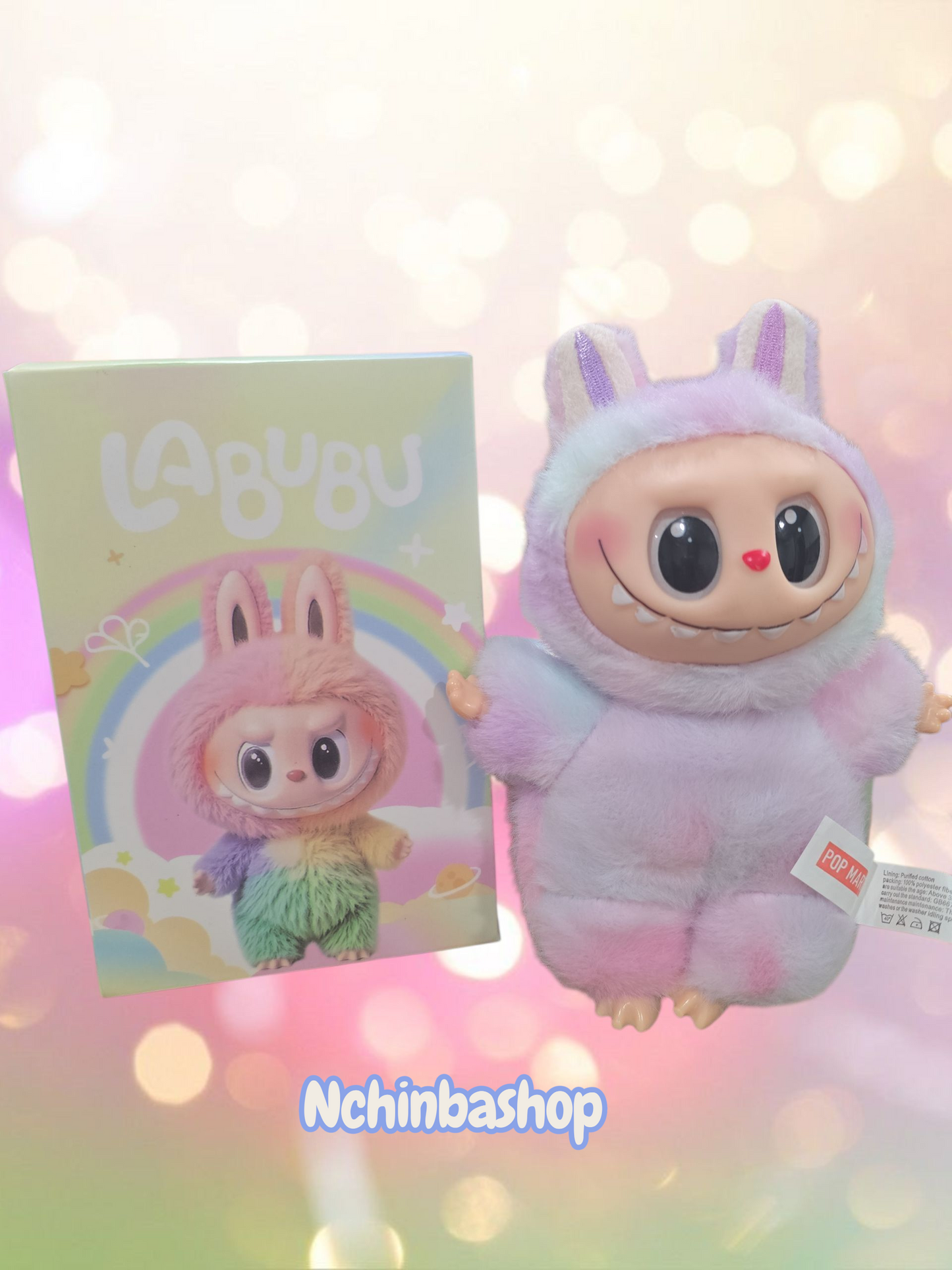 Labubu Rainbow Bunny Furry Vinyl Figure – LABUBU DUPE The Monsters Series