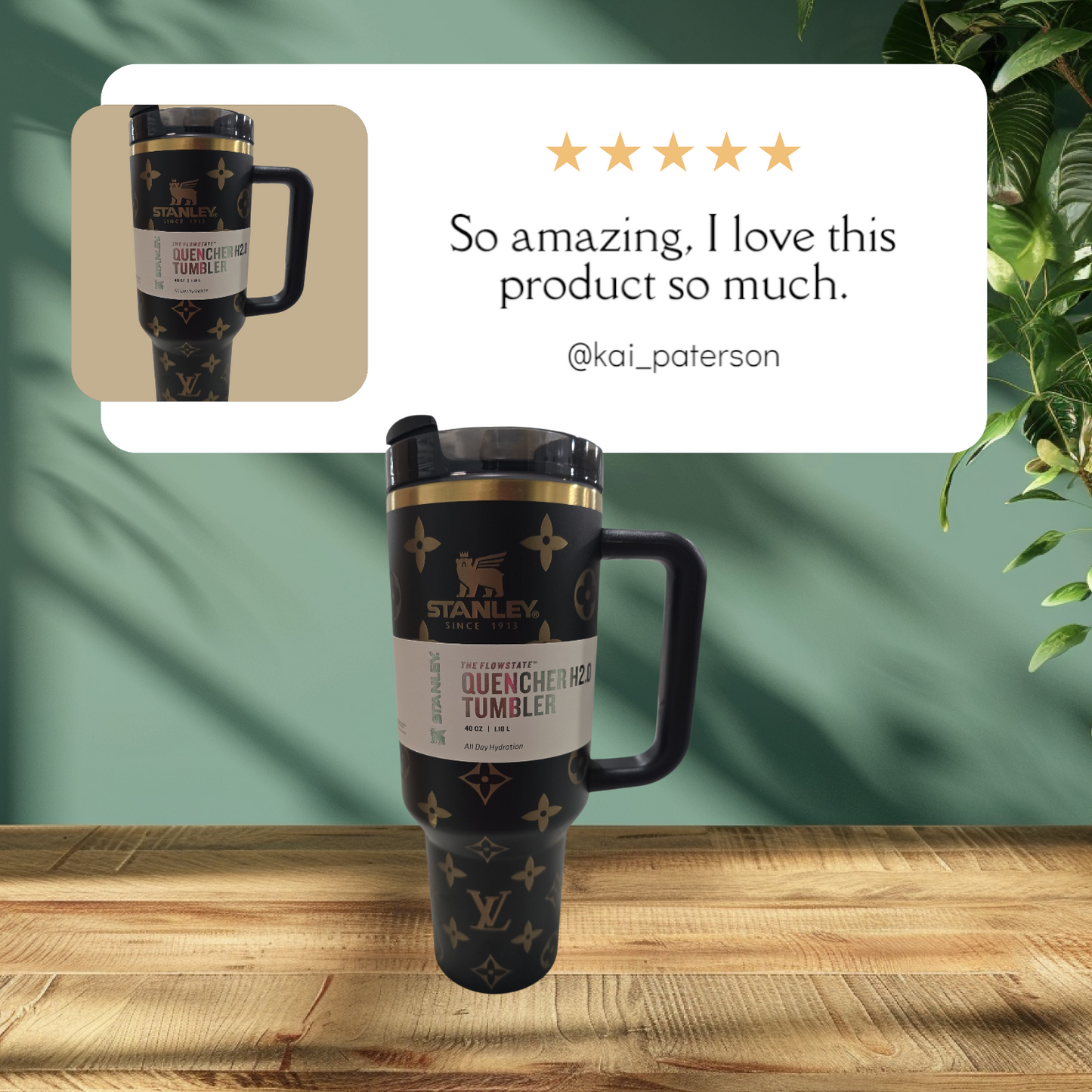 LV tumbler cup 40oz new in box