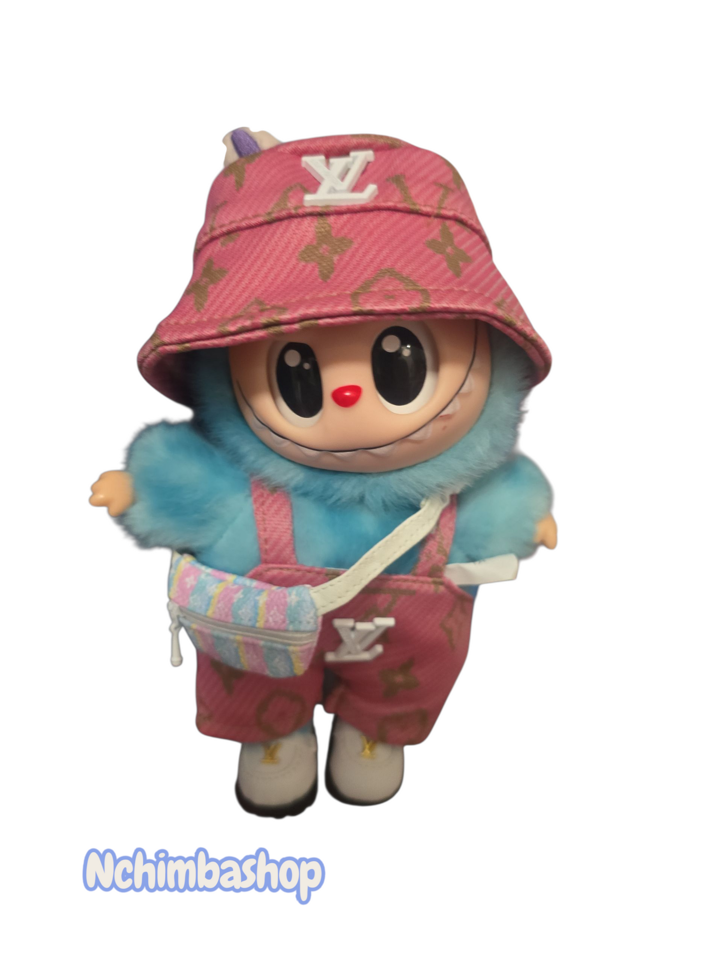 Labubu clothes Accessories outfit with shoes and bag shown in the pic