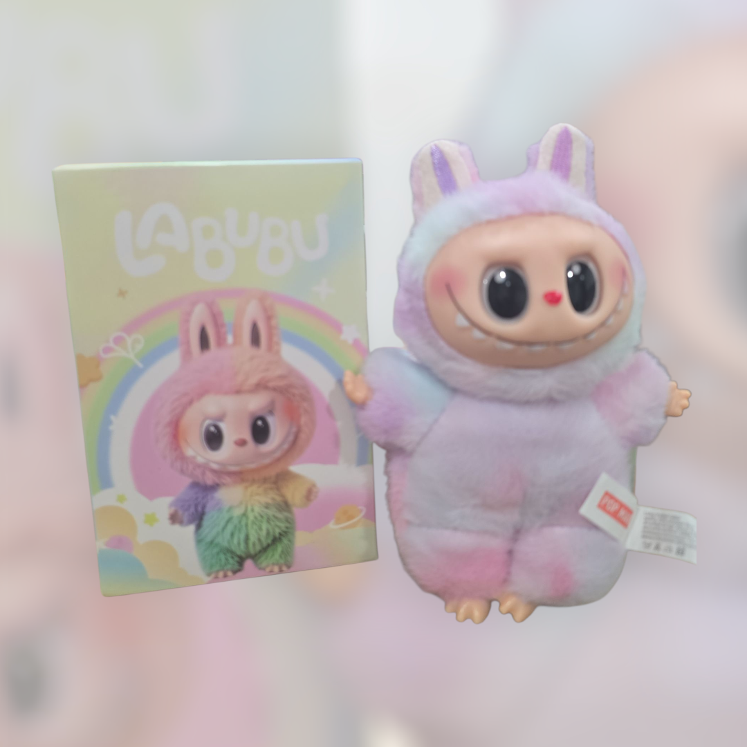 Labubu Rainbow Bunny Furry Vinyl Figure – LABUBU DUPE The Monsters Series