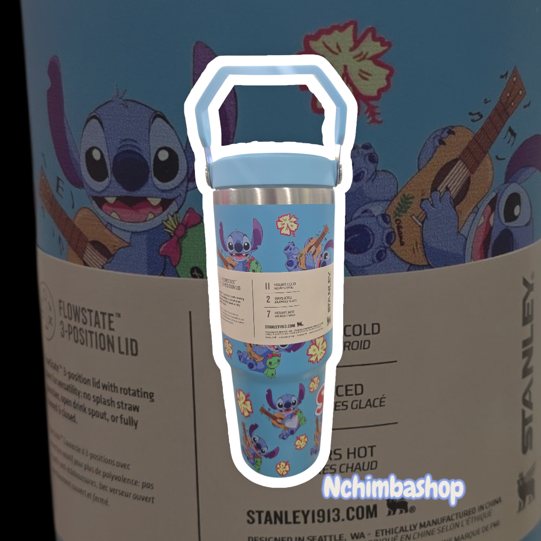 Stitch tumbler cup water 30oz