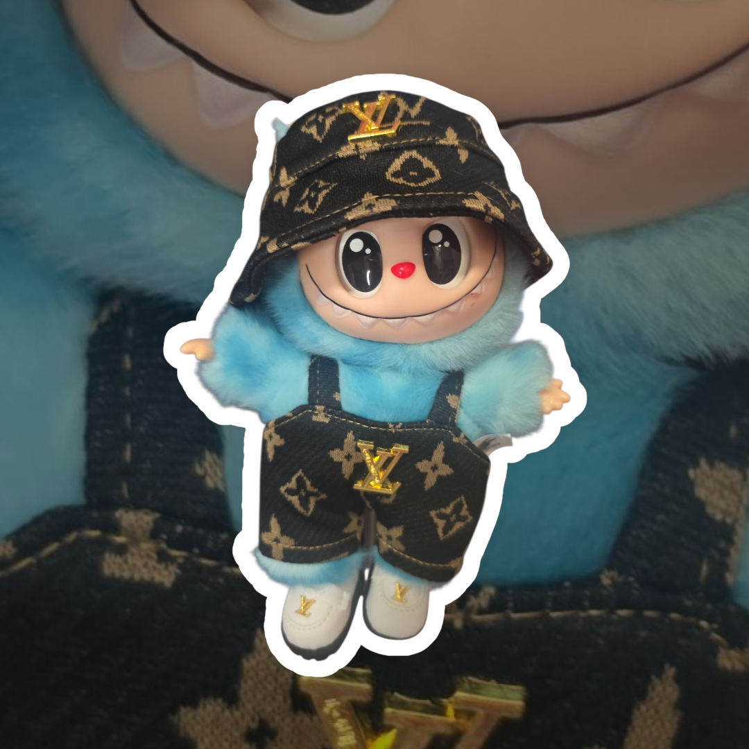 Labubu clothes Accessories outfit with matching shoes shown in the pic
