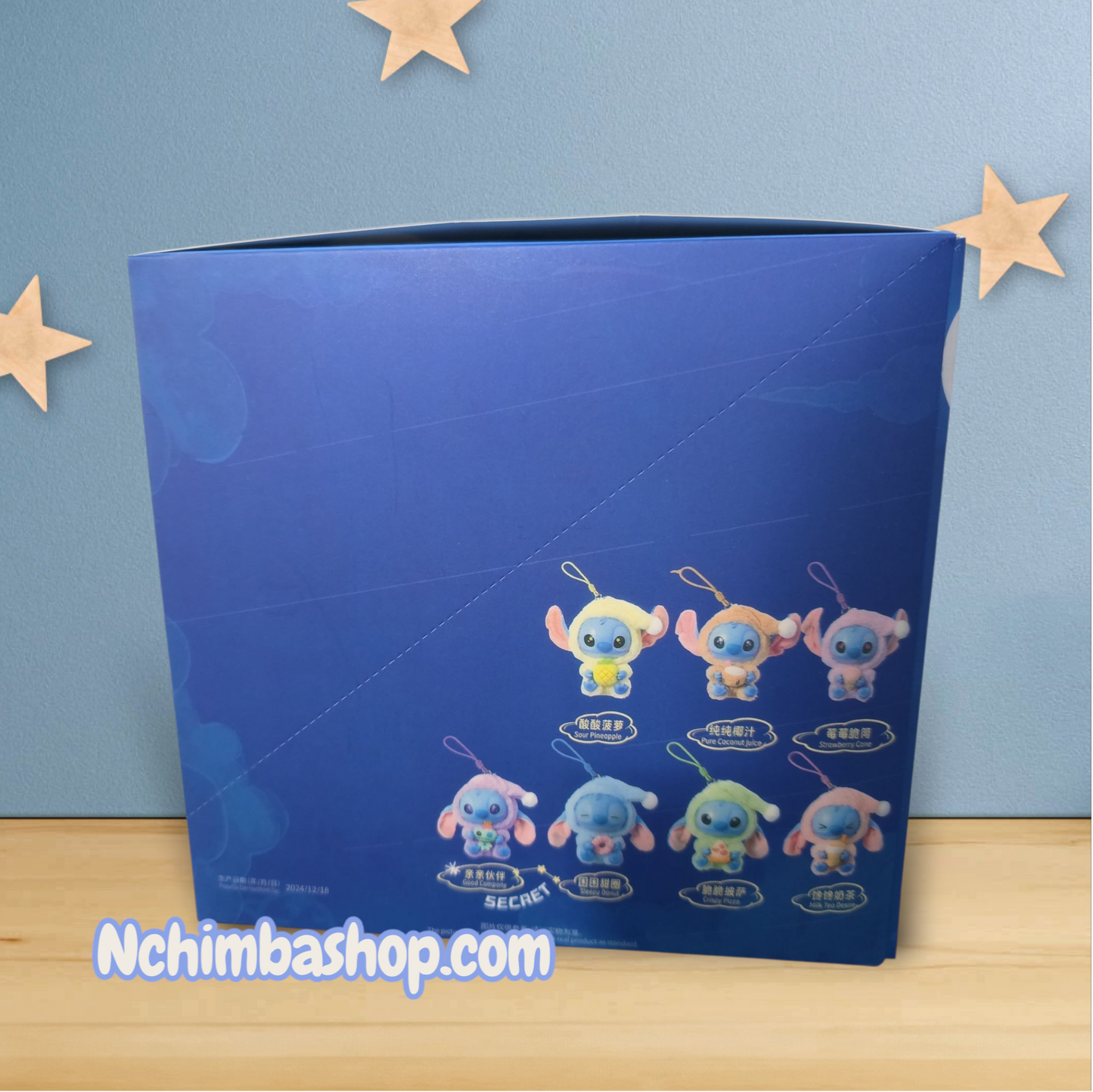 Miniso Stitch Eat Something Before Sleep Series Vinyl Figure Confirmed Blind Box