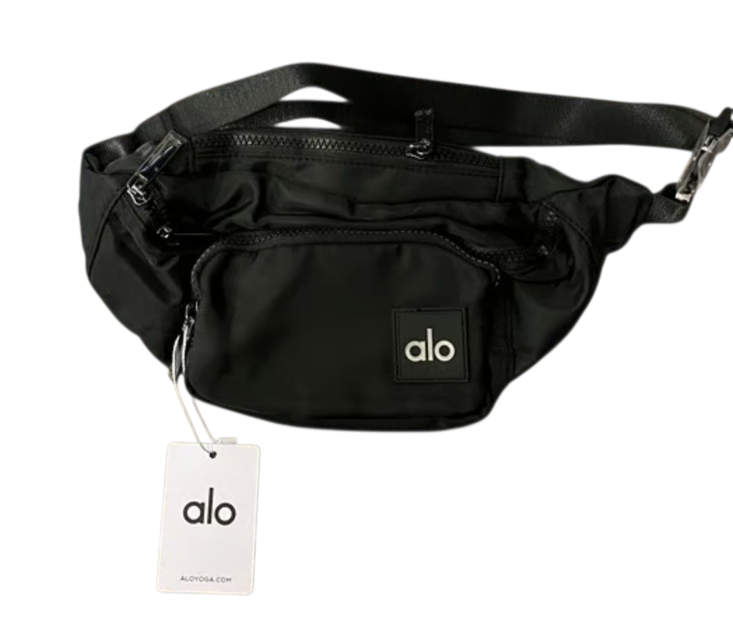 Alo Yoga Black Explorer Fanny Pack