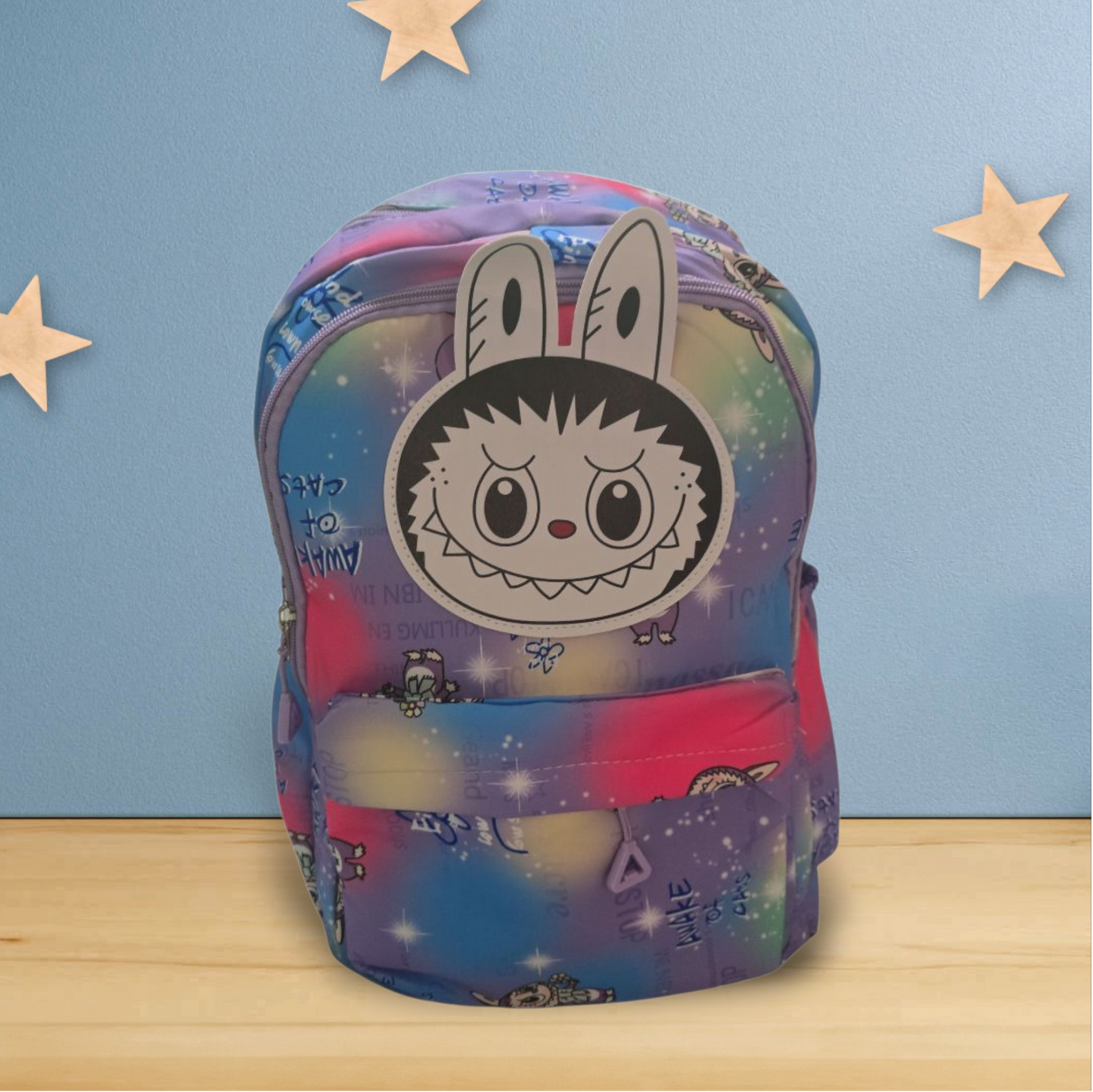 Large capacity Labubu's starts cartoon backpack lightweight students' schoolbags