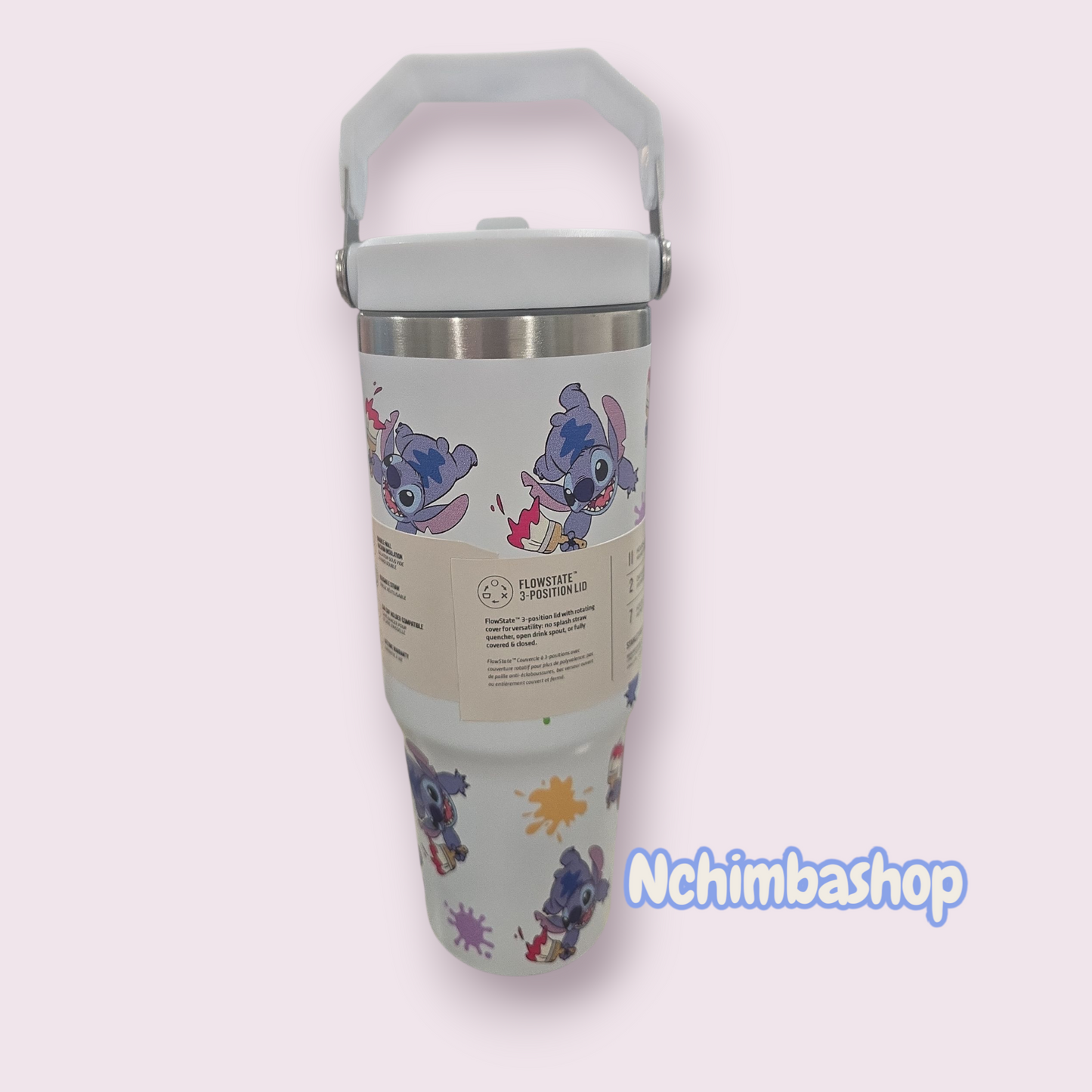 Stitch tumbler cup water 30oz