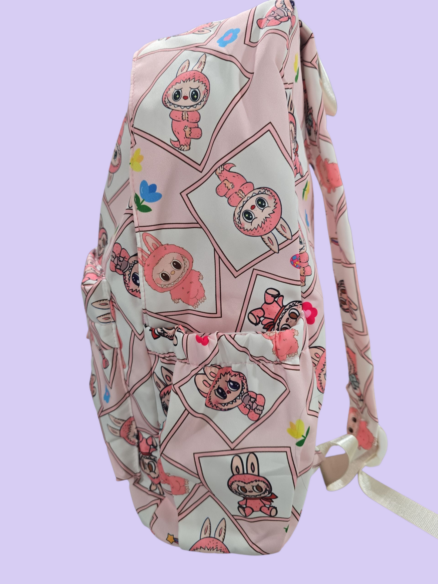 Large capacity labubu cartoon backpack lightweight students' schoolbags