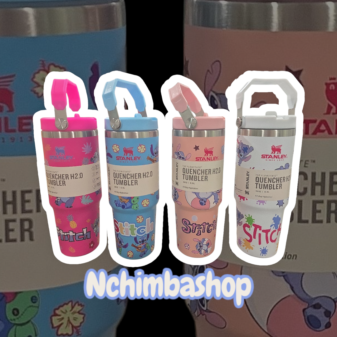 Stitch tumbler cup water 30oz