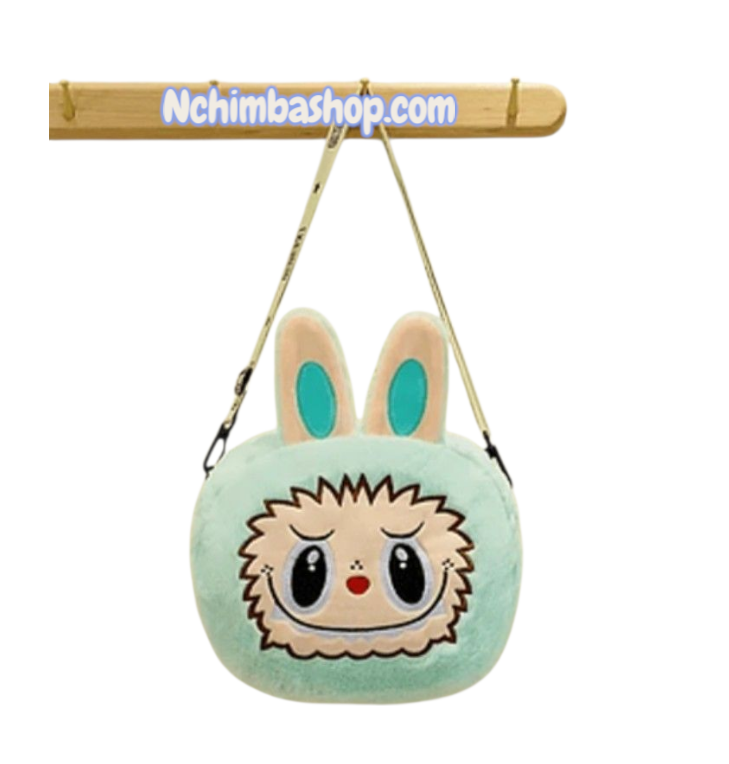 Labubu plush bunny purse shoulder bag
