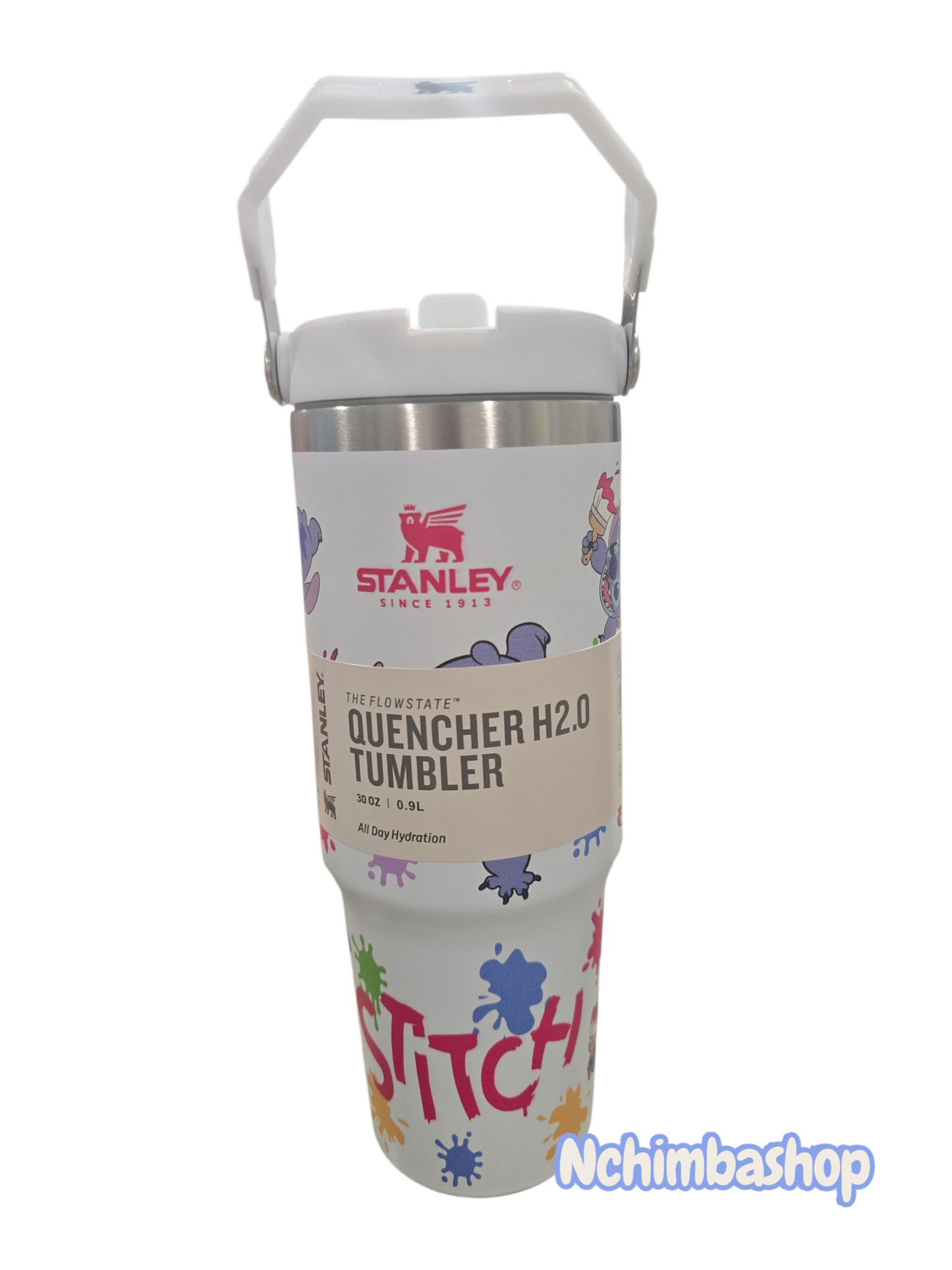 Stitch tumbler cup water 30oz