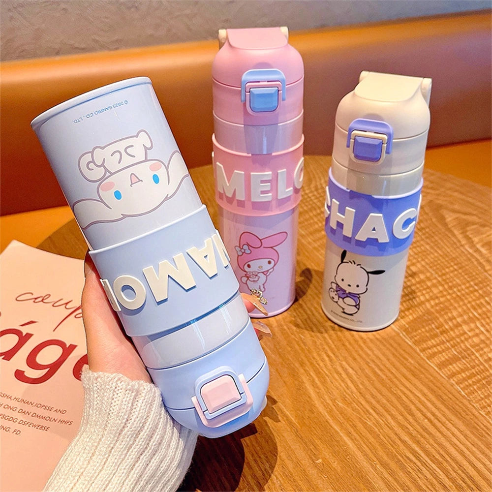 Melody Stainless Steel Insulated Water Bottle 400ml - Pink