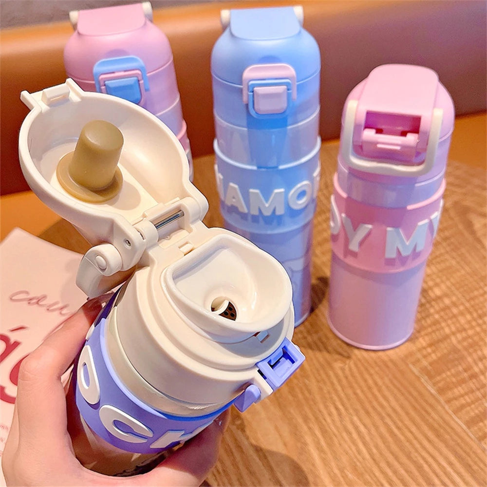 Melody Stainless Steel Insulated Water Bottle 400ml - Pink