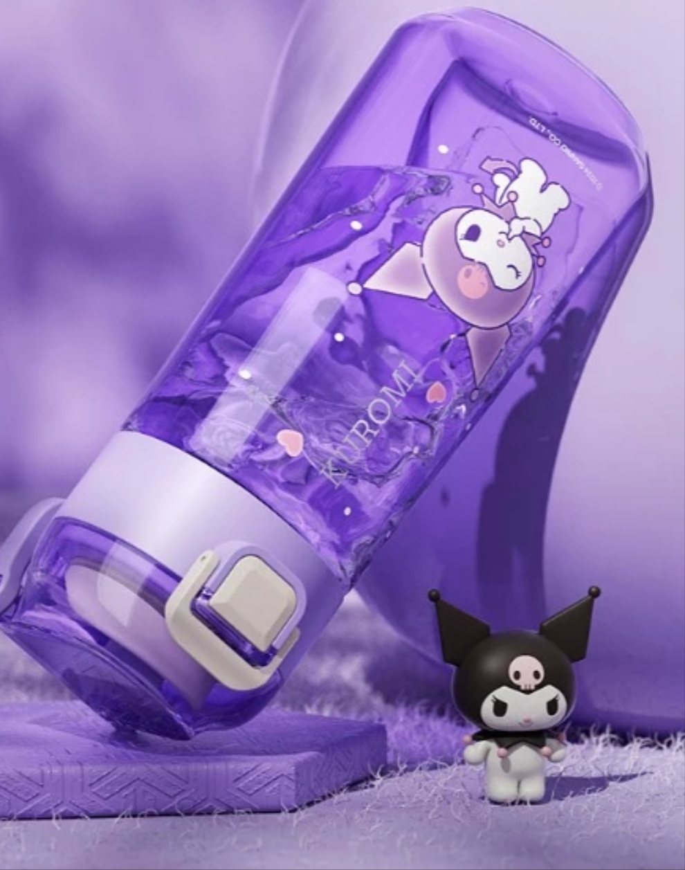 620 ml Cute BPA free tritan water bottle diferent cartoon characters kawaii sanrio 2024 style