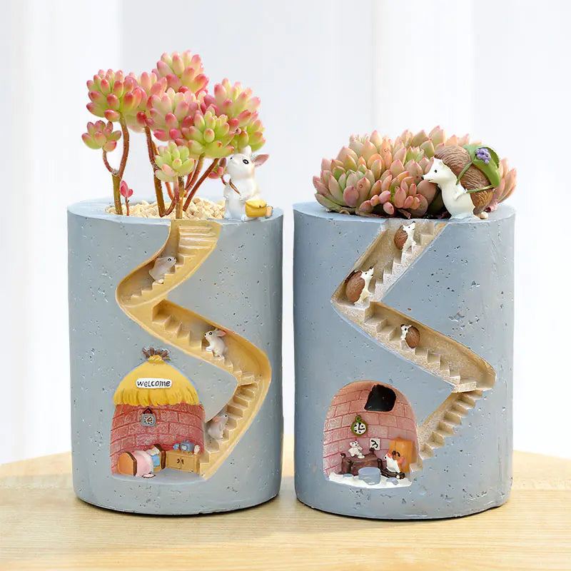 Creative Animal Resin Flower Pot for Succulents