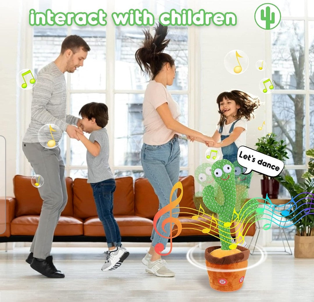 Light Up Your Child’s Day with the Talking Dancing Cactus – The Ultimate Interactive Plush Toy with 120 Songs!