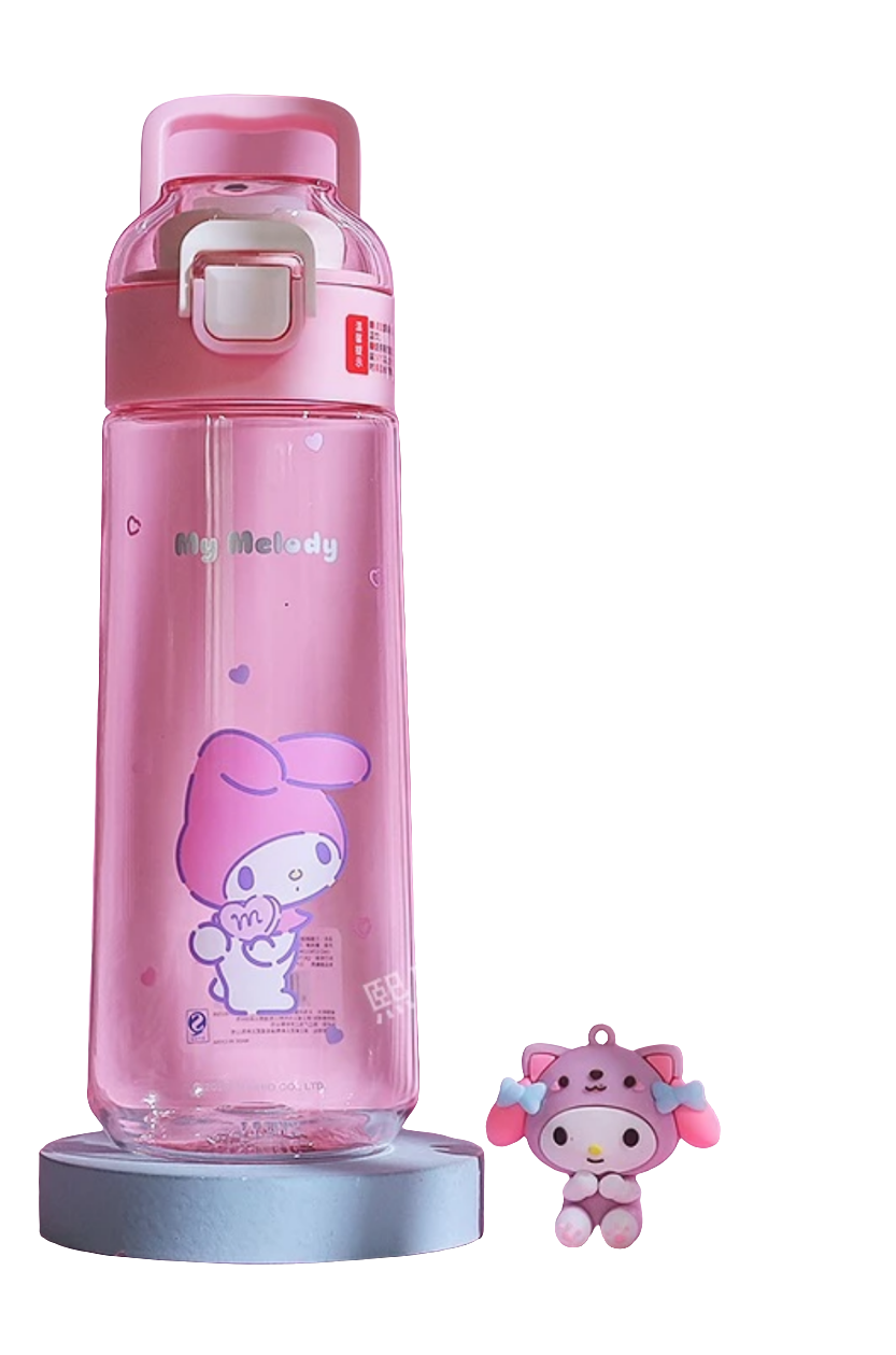 620 ml Cute BPA free tritan water bottle diferent cartoon characters kawaii sanrio 2024 style