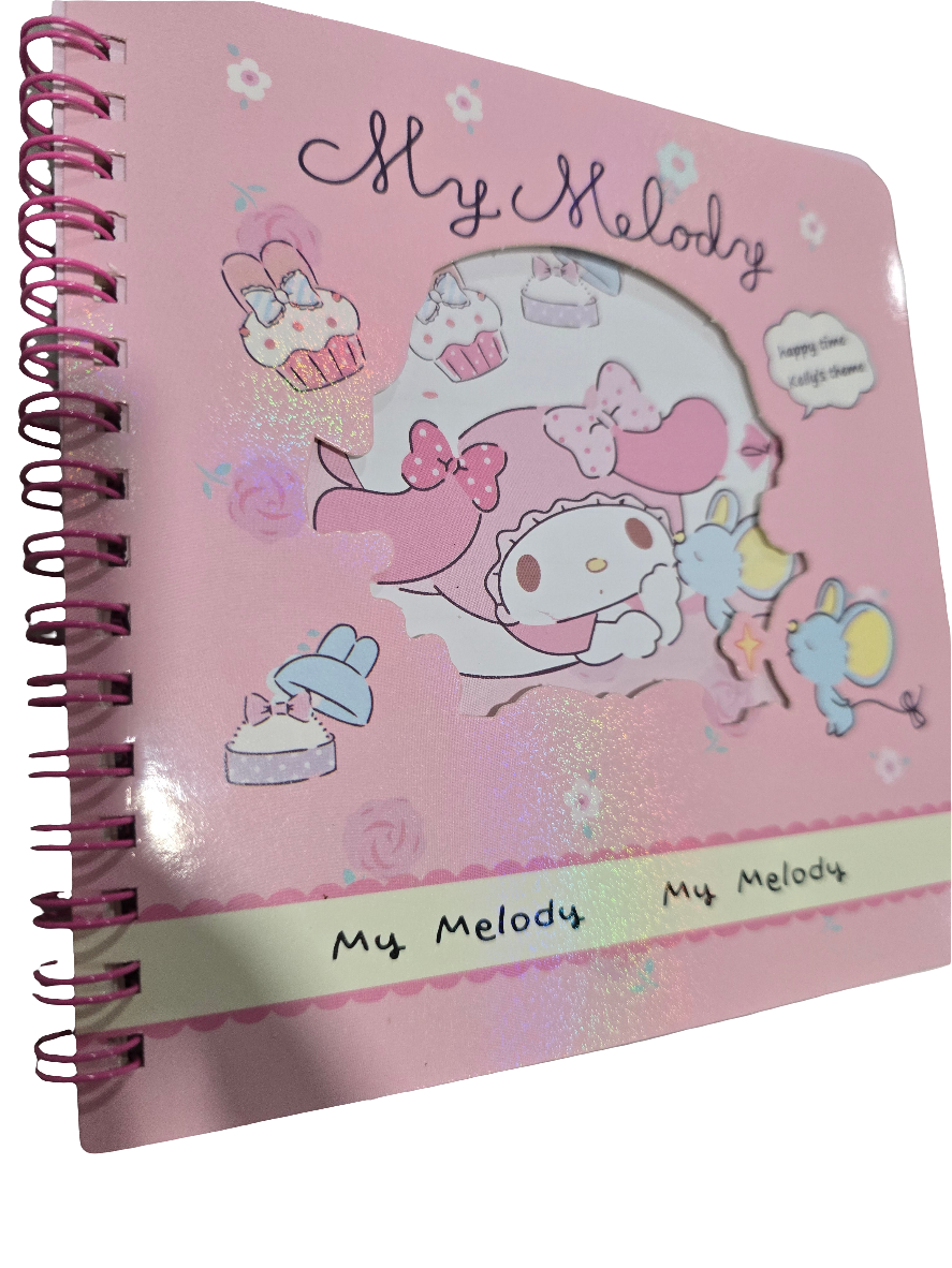 4 Sanrio Character-Themed Spiral Notebooks Collection"