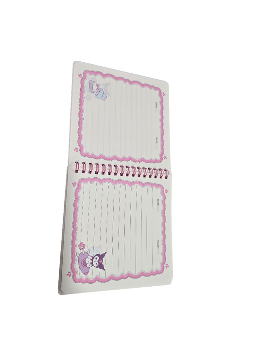 4 Sanrio Character-Themed Spiral Notebooks Collection"