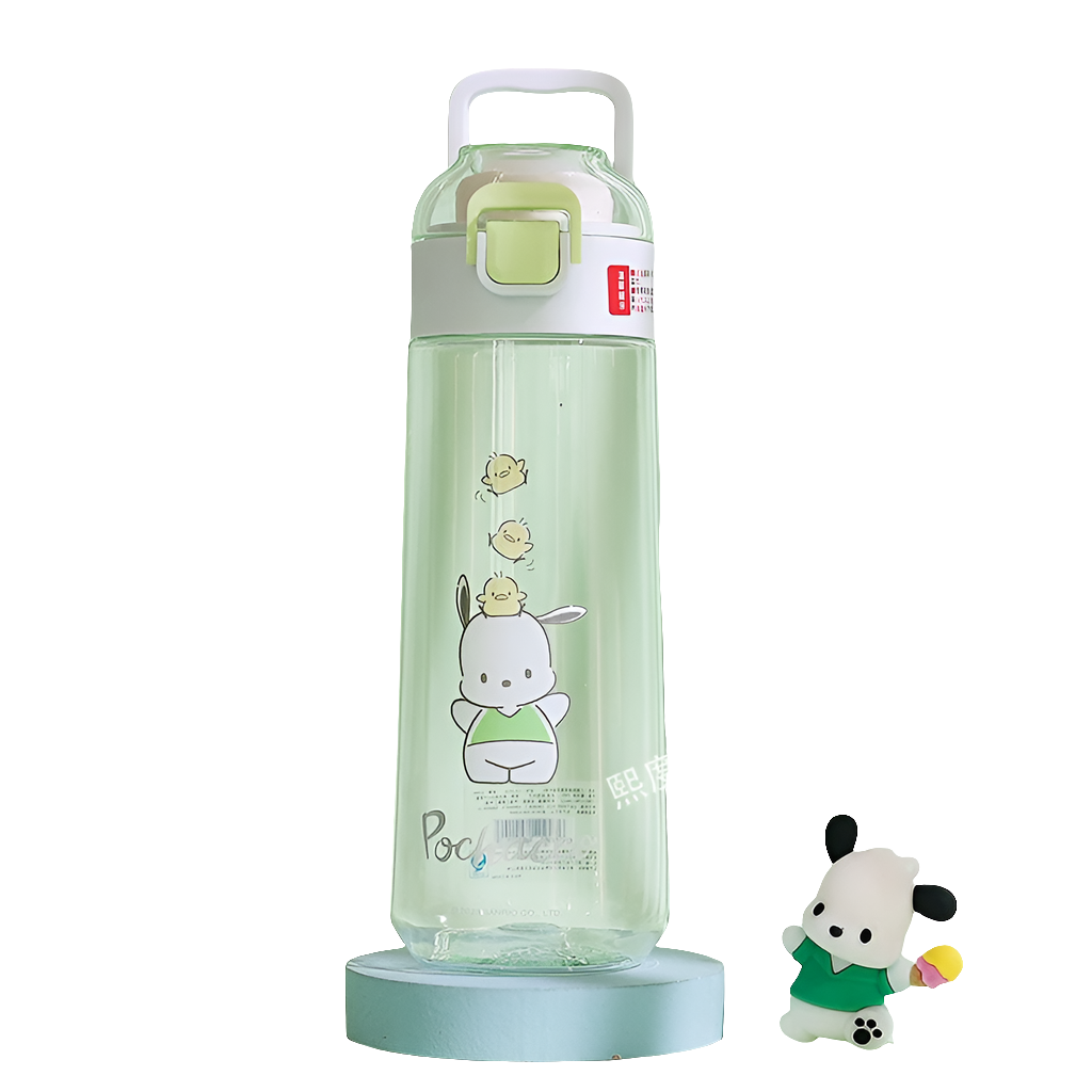 620 ml Cute BPA free tritan water bottle diferent cartoon characters kawaii sanrio 2024 style