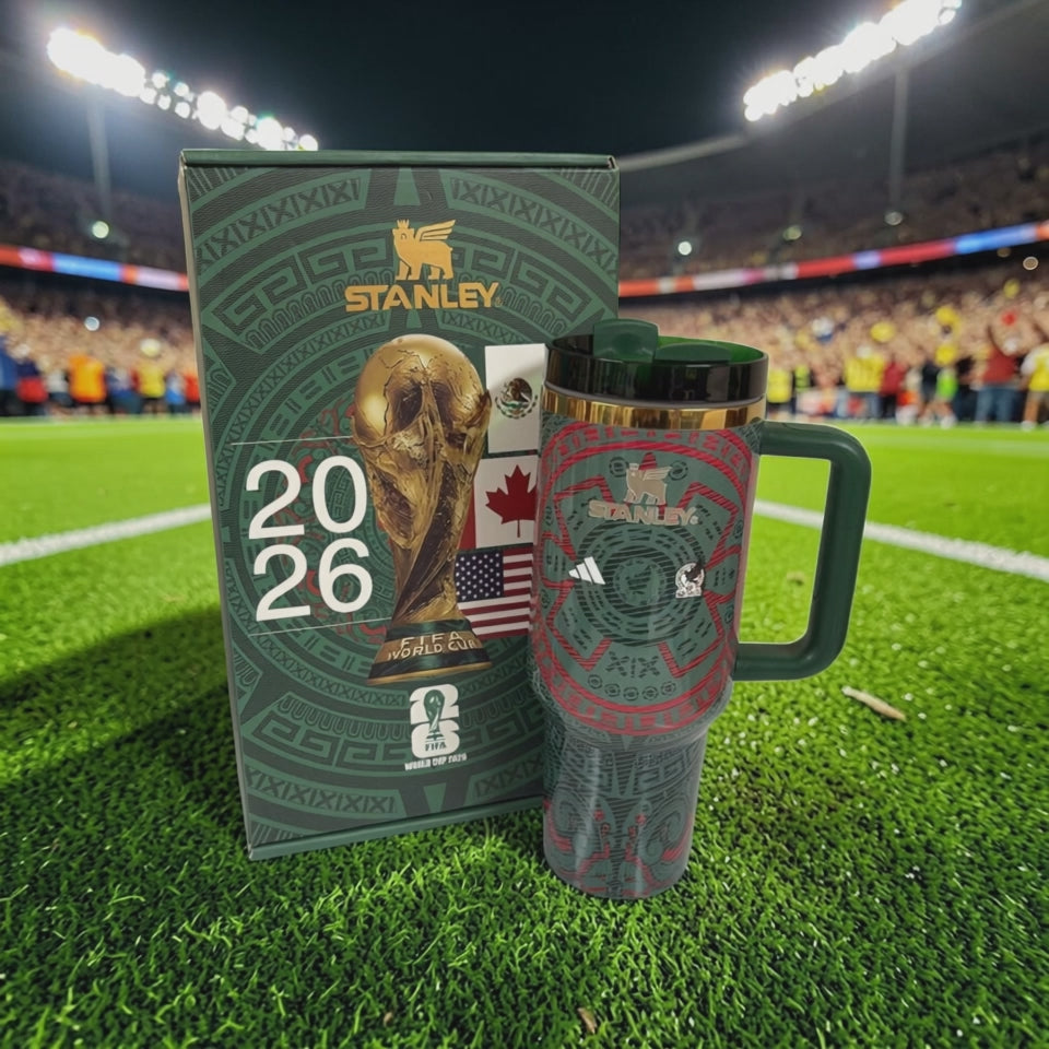 Custom 2026 FIFA World Cup Stanley Tumbler 40oz and Mexico Mascot cup