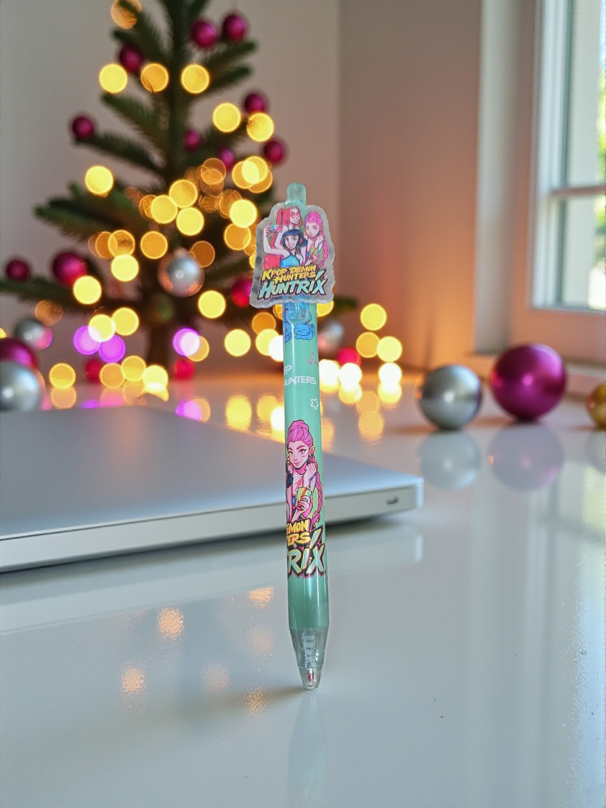 KPop Demon Hunters Boy Girl Pen Set, Cute Anime Stationery, Student Gel Pen Writing Gift, Black Ink School Supply, 0.5mm