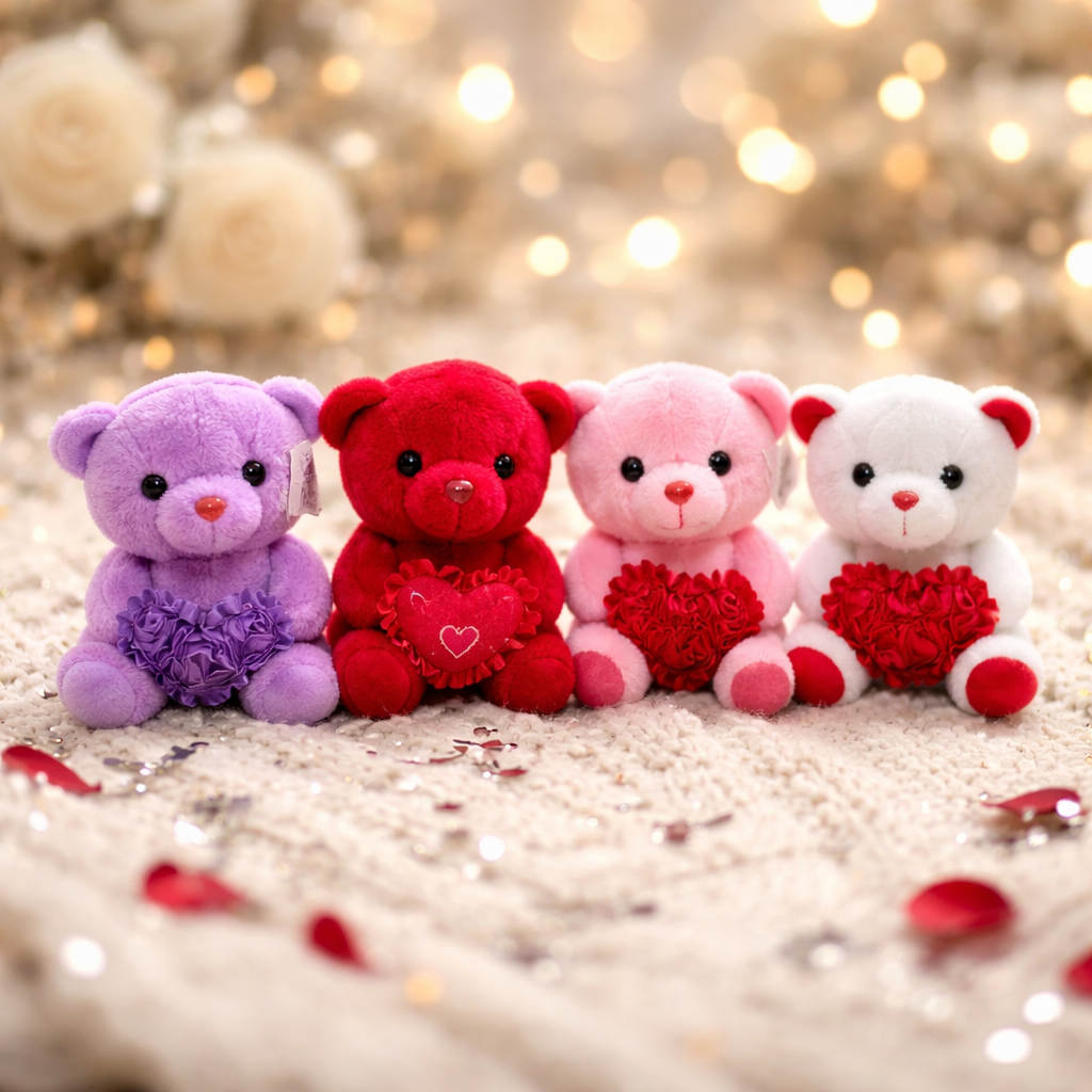 Valentine's basket red stanley and plushie build voice all together