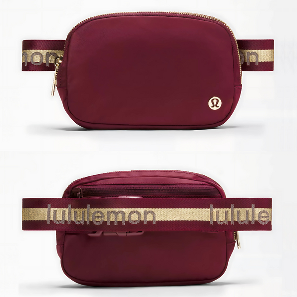 Everywhere belt bag L1 burgundy gold color – NCHIMBA
