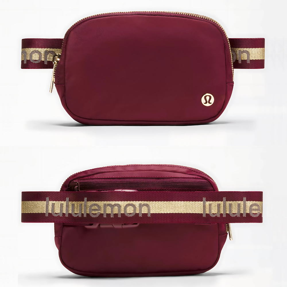 Everywhere belt bag L1  burgundy gold color