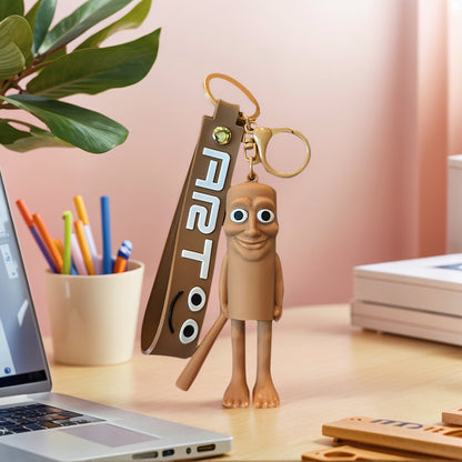 Italian Brainrot Figure Keychain Funny Hanging Pendants Tung Tung Sahur Ornament