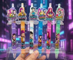 KPop Demon Hunters Boy Girl Pen Set, Cute Anime Stationery, Student Gel Pen Writing Gift, Black Ink School Supply, 0.5mm