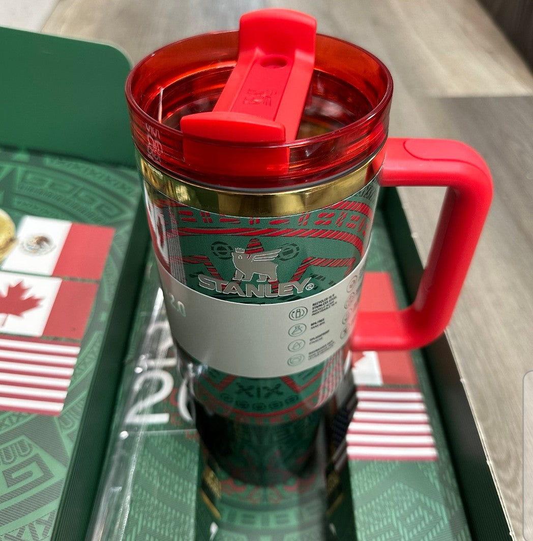 Custom 2026 FIFA World Cup Stanley Tumbler 40oz and Mexico Mascot cup