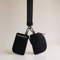 Lululemon Dual pouch wordmark wrislet  Wallet Keychain