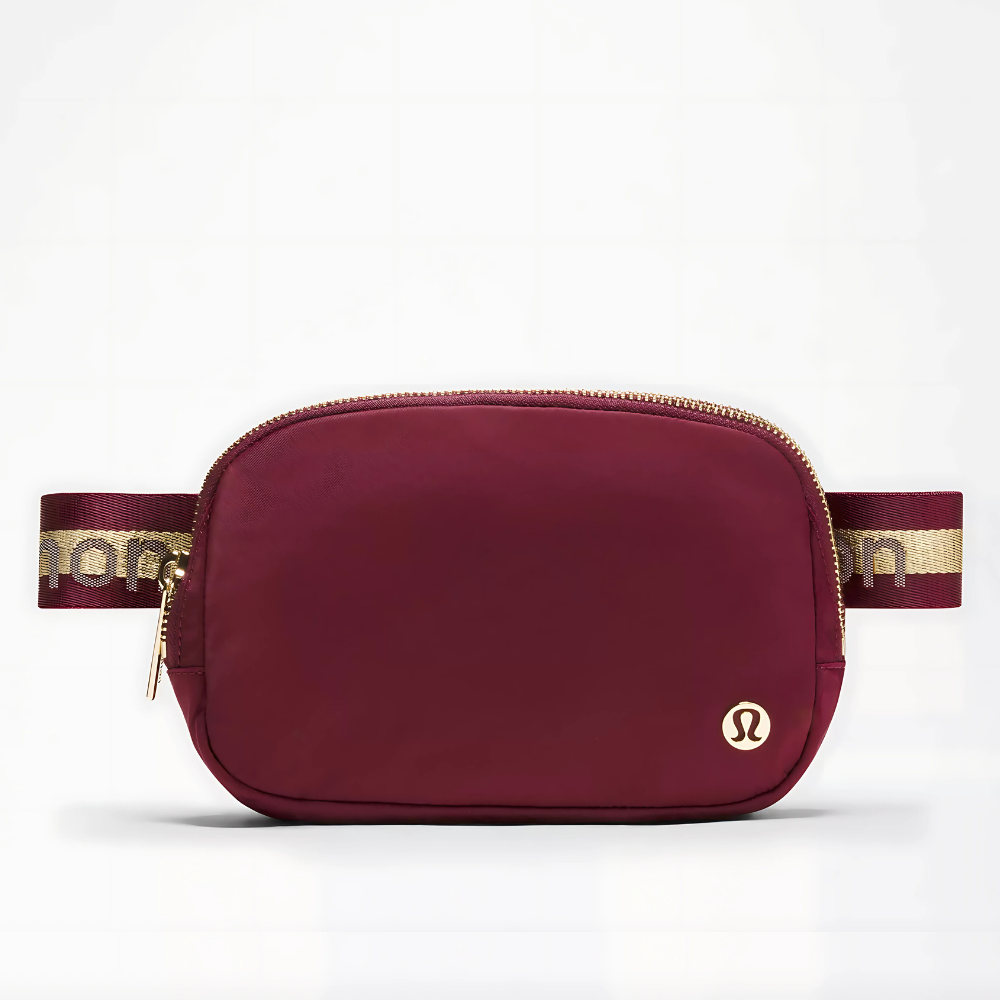 Everywhere belt bag L1 burgundy gold color – NCHIMBA