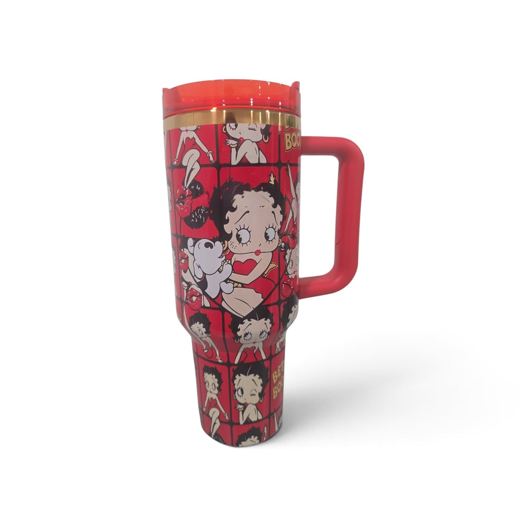 Betty Boop 40 oz Quencher H2.0 Tumbler – Red Handle & Lid
