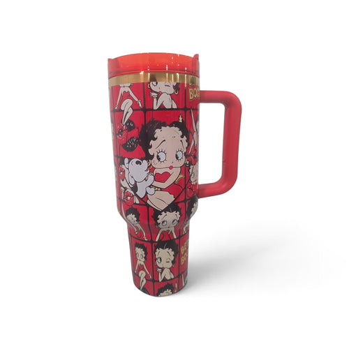 Betty Boop 40 oz Quencher H2.0 Tumbler – Red Handle & Lid