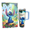 Stitch & Lilo Tumbler -40oz Custom Cup, Double-Wall, Leakproof Lid, Summer Water Bottle, Cute Gift. Quencher 40oz free stitch straw topper included elegant box.