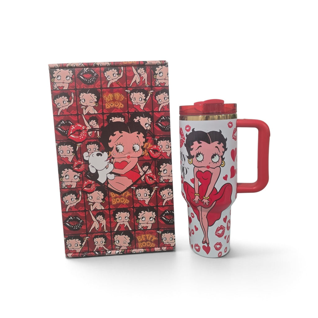 Betty Boop 40 oz Quencher H2.0 Tumbler – Red Handle & Lid