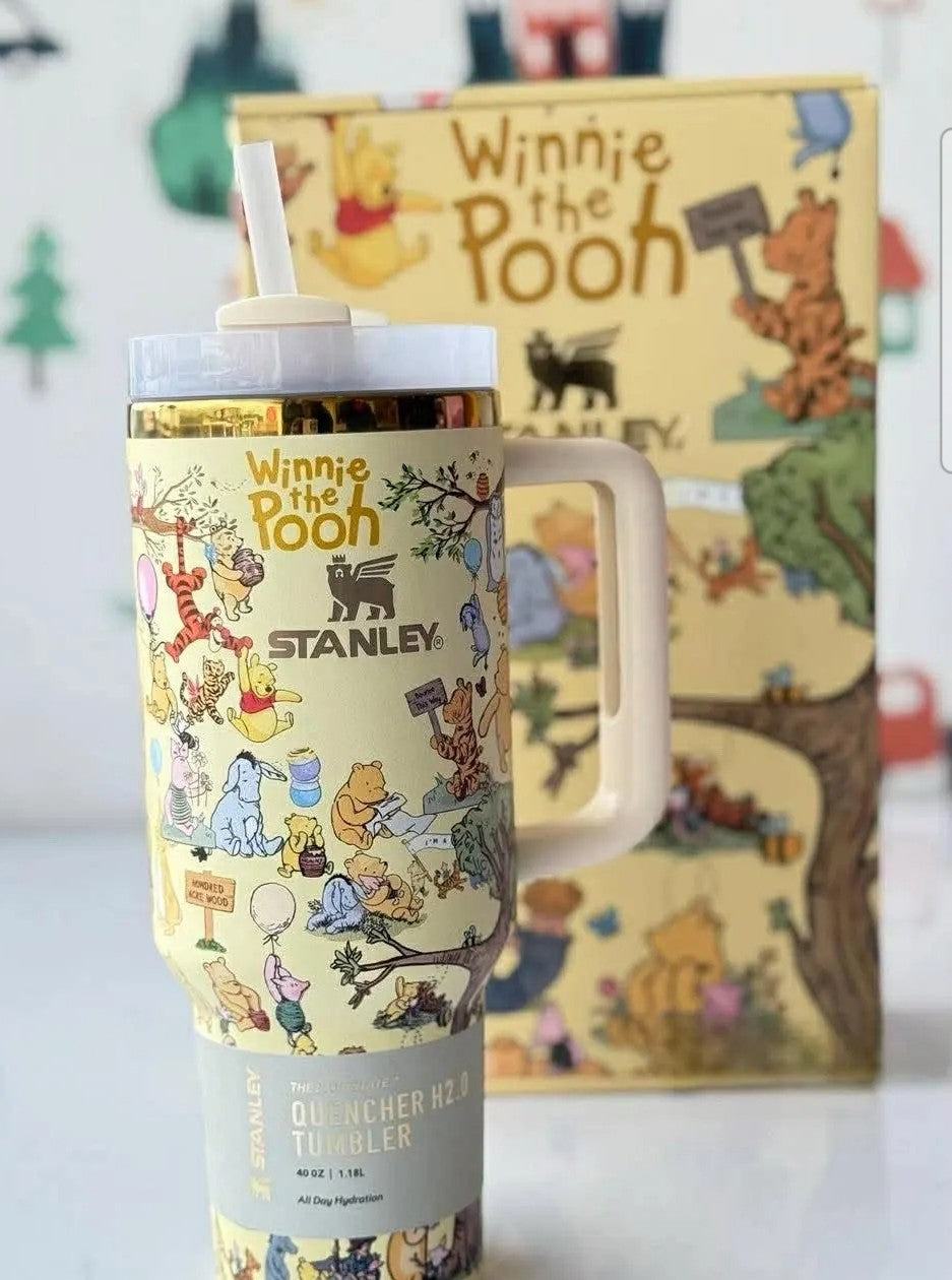 Winnie the Pooh custom 40oz gift box Water bottle-limited edition
