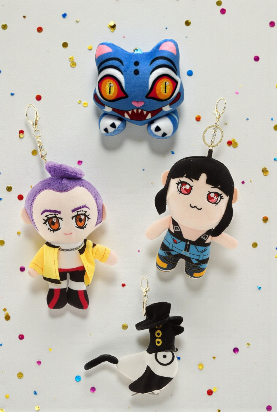 K-pop Demon Hunter Plush Doll Keychain
