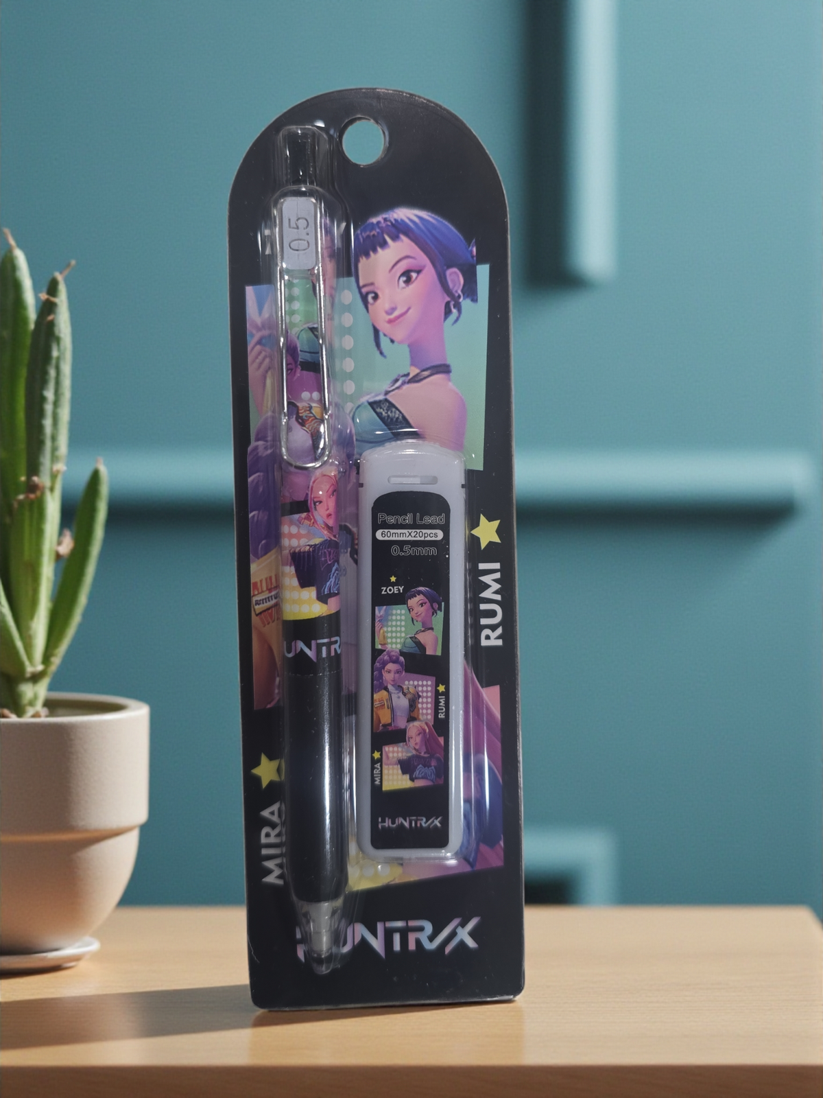 KPOP Demon Hunters Style Mechanical Pencil 4037 Set Cute Anime Stationery Smooth Writing Pen Gift Back to School Must-Have