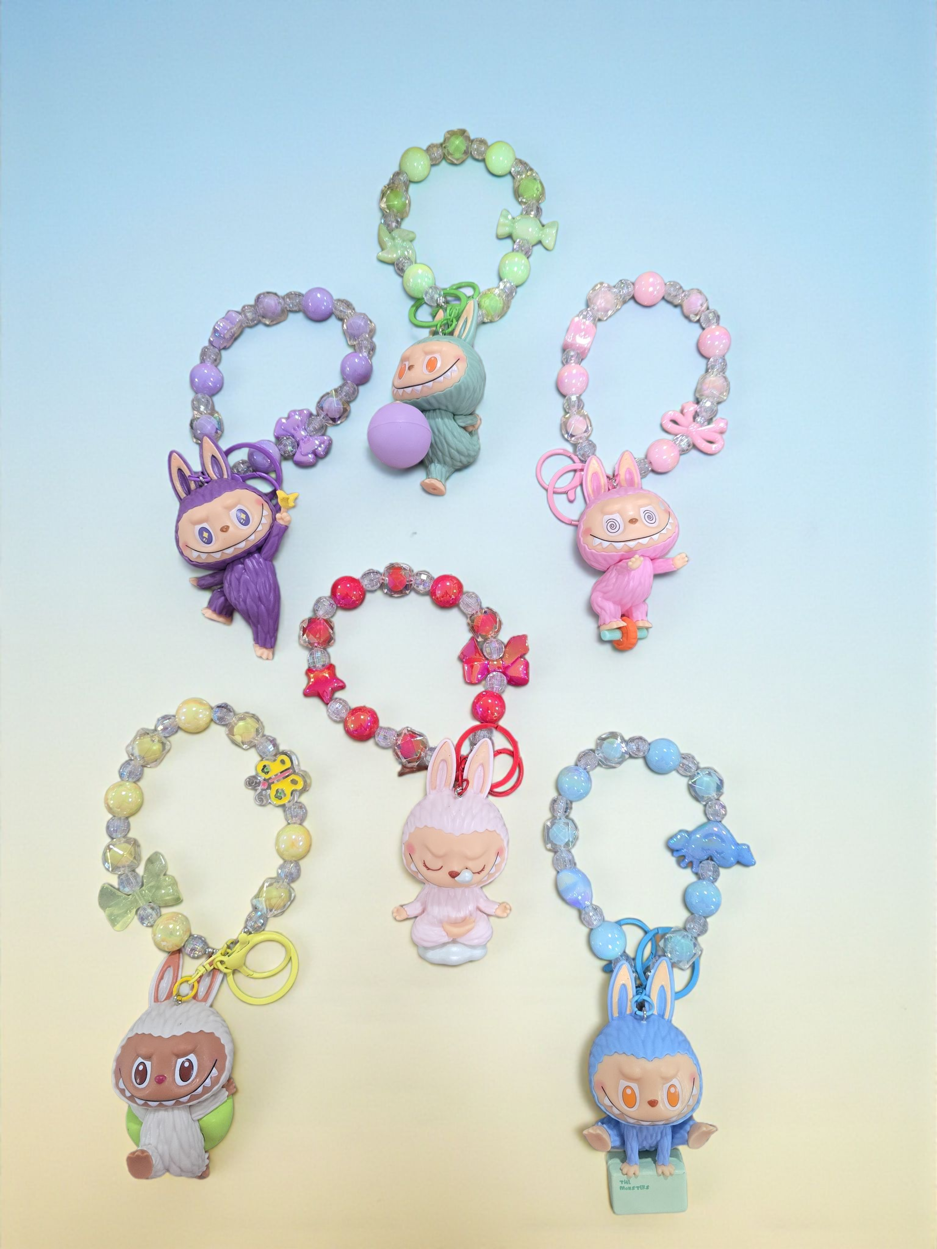 Keychain/Purse Charm/Car Charm beaded unique doll