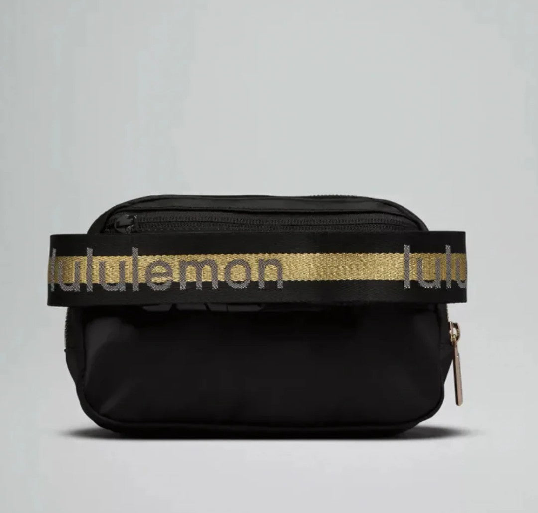 Burgundy Gold Belt Bag
